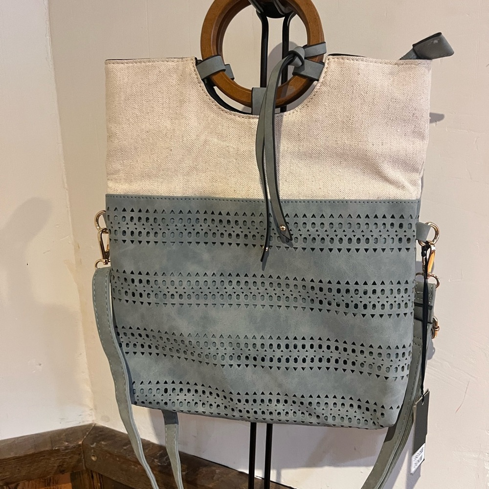 Gramercy & grand Stylish Cream and Gray Women's Bag